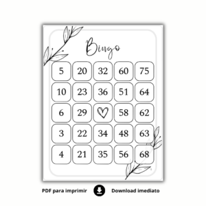 Bingo para Eventos em Geral - 150 cartelas