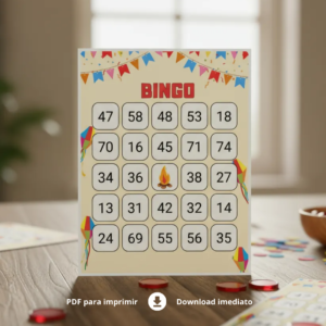 Bingo de Festa Junina para Baixar - 150 cartelas
