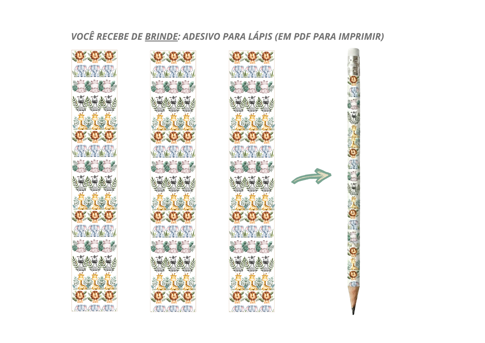 Bingo Chá De Bebê Para Baixar - SAFARI PADRÃO 6 Bingo Chá De Bebê Para Baixar - SAFARI PADRÃO - Imagem 6
