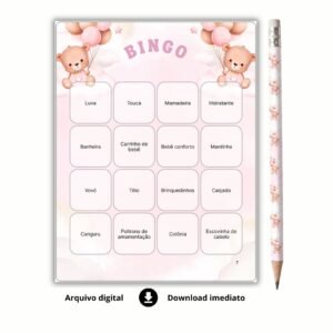Bingo chá de bebe menina